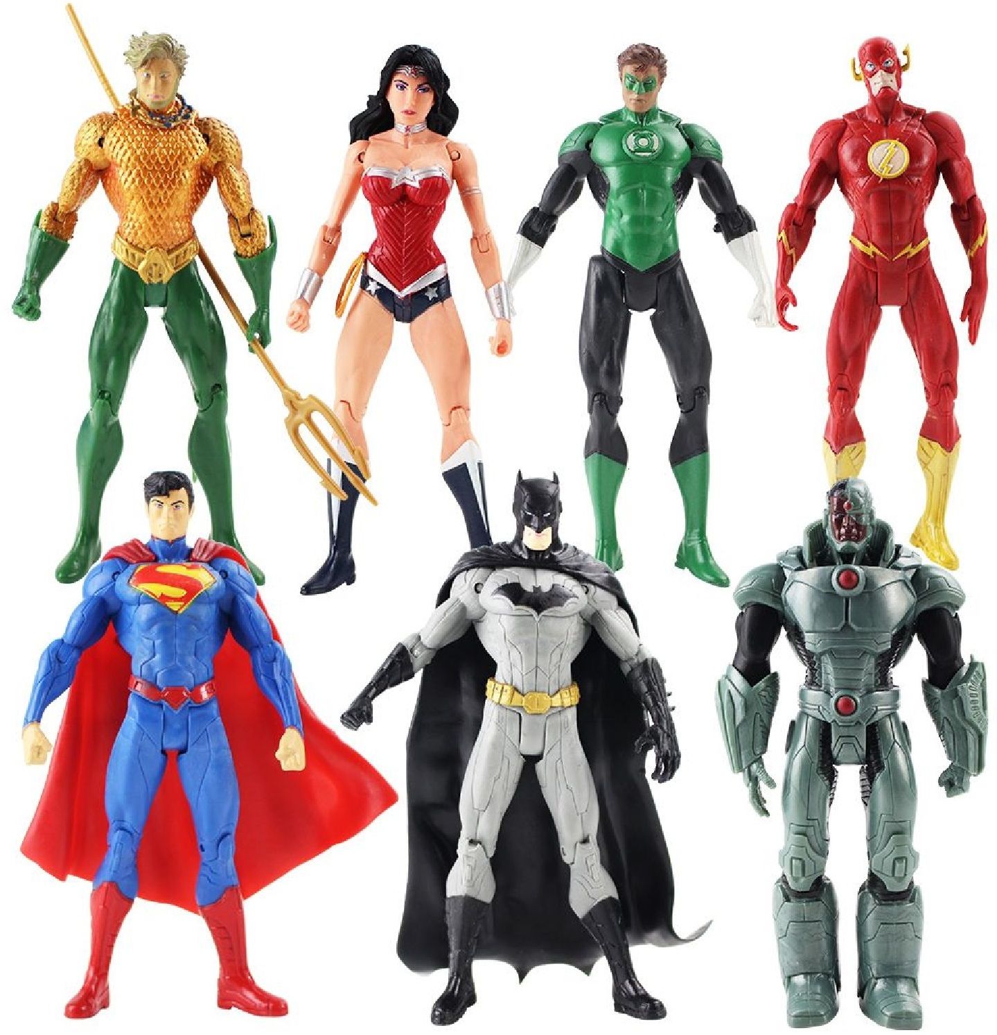 New DC JUSTICE LEAGUE Super Hero 7 Toys Action Figures Movie Models