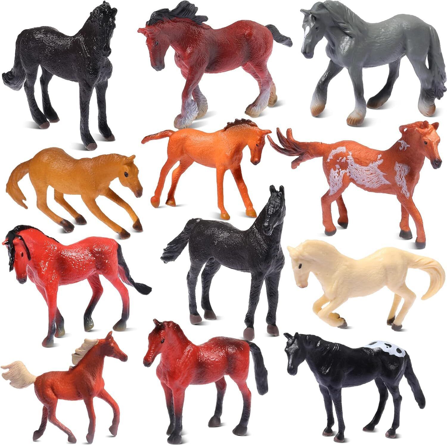 13PCS Realistic Horse Toys for Kids 3+ Janwar Toy Birthday Gift for Boys & Girls-image-33