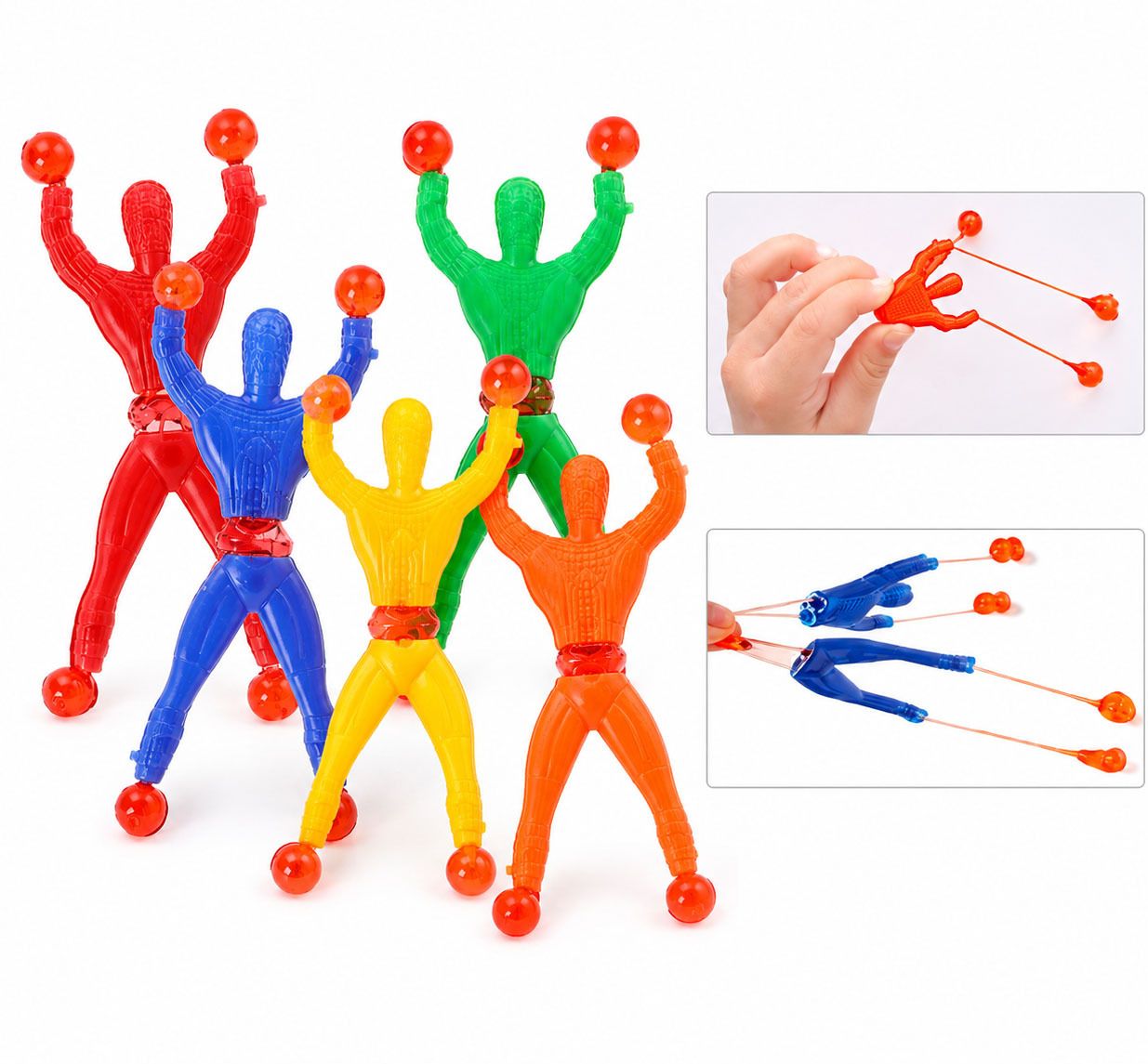 velmi Sticky Wall Crawling Men Pack of 5, Fun Climbing Toys for Boys Girls-picture-48