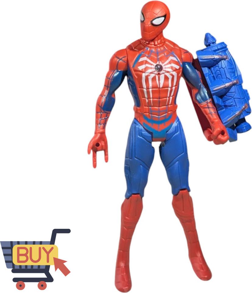 zuuluzrs Spider-Man Hero Figure with Arm Launcher Battle Toy for Kids-picture-0