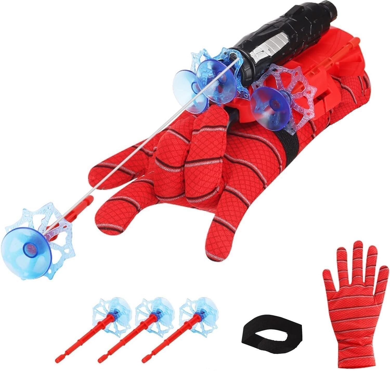 Superhero Spider Web Shooting Glove Launcher Cosplay Toy