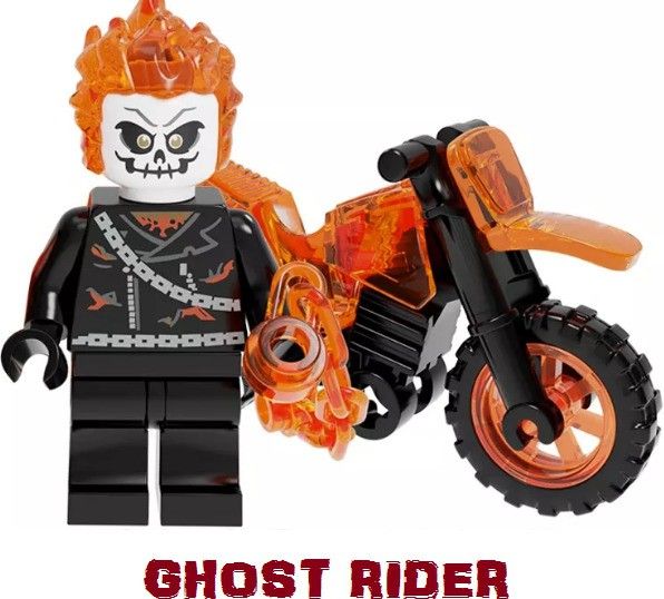 New GHOST RIDER Legoing Building Blocks Mini Toy Figure Puzzle for kids-image-8