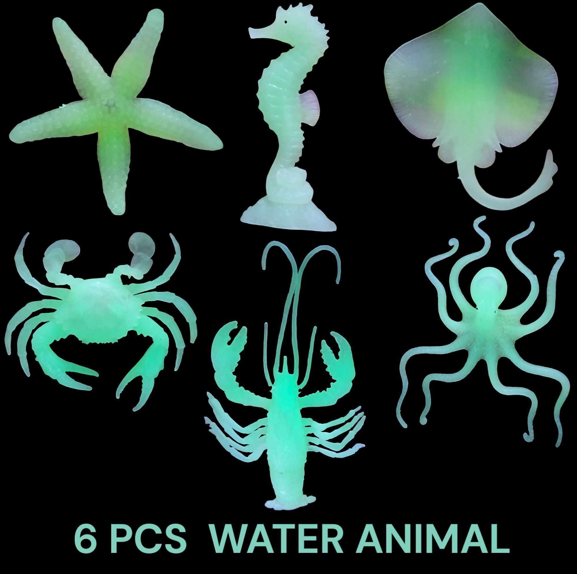 navrangi Sea Animal Toy Set For Kids Glowing Under Water Aquatic Ocean creature-picture-12
