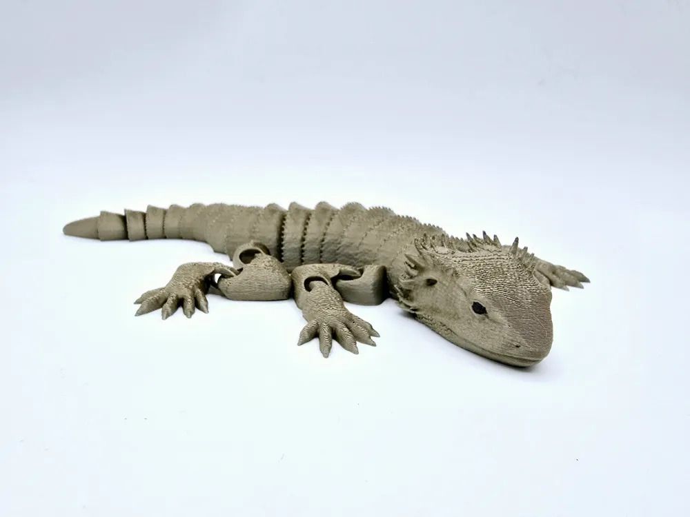 3dridalstudio Articulated Flexi Bearded Dragon Lizard 3D Printed Moving Joint Toy-picture-45