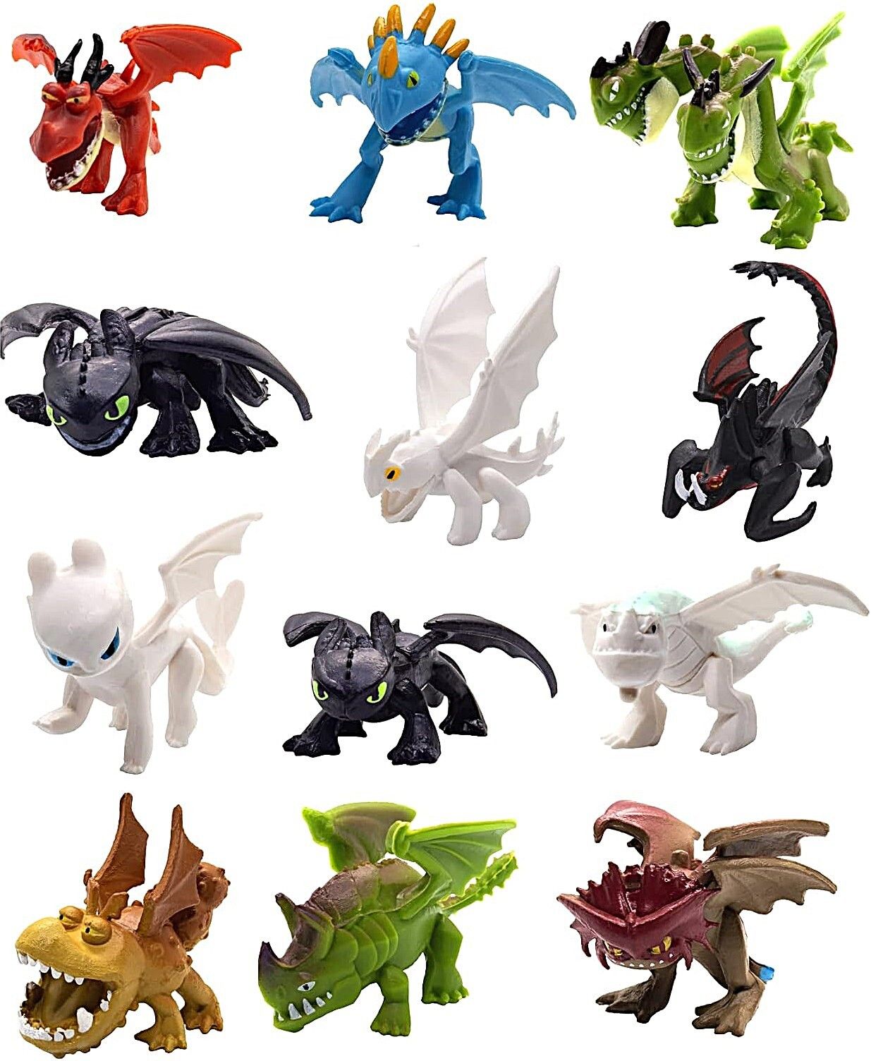 delite Toothless HOW TO TRAIN YOUR DRAGON Tiny Toys Figures Cute Cartoon Monsters-picture-14