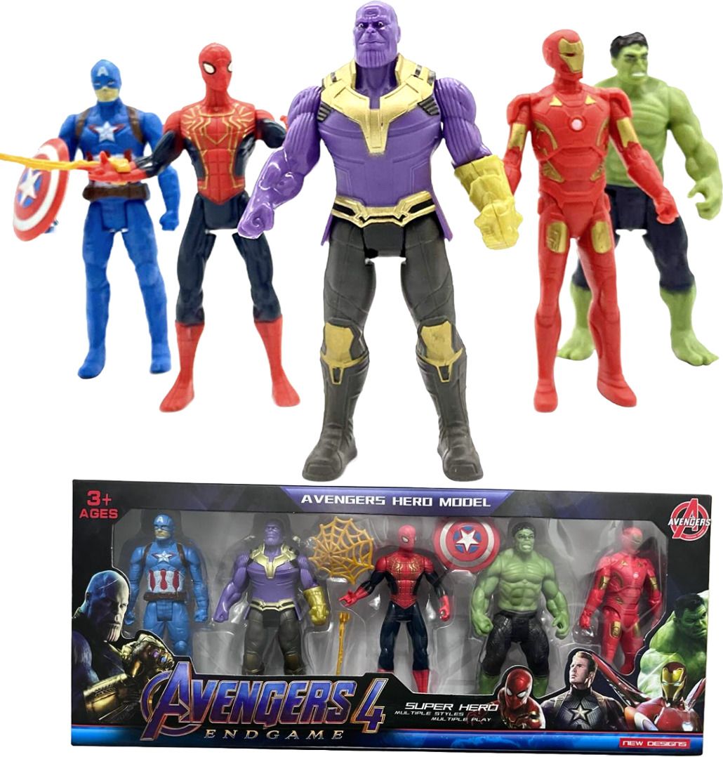 zn store Marvel Avenger Action Figure Toy collection for Kids.(Multicolour)-picture-35
