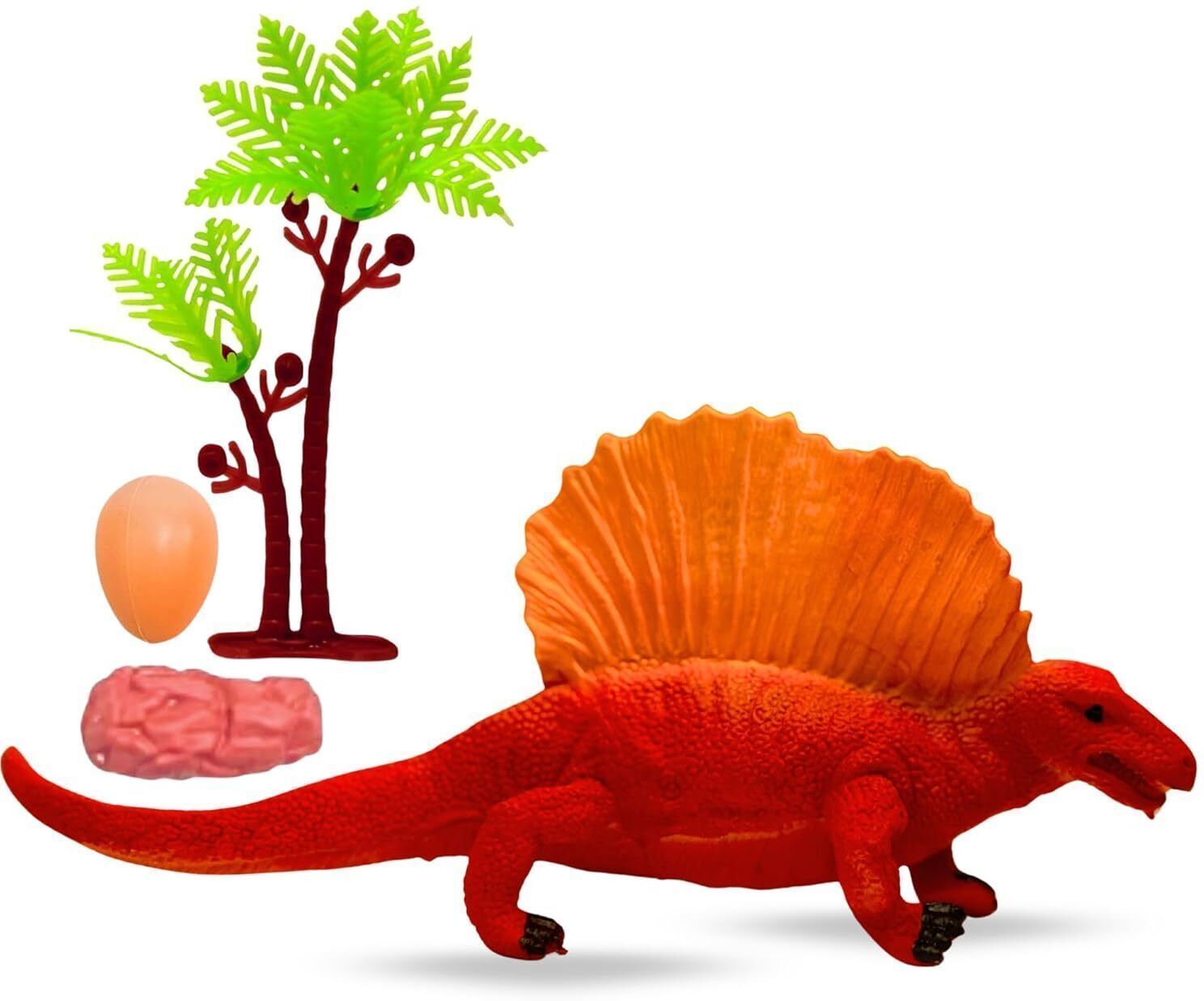 navrangi Big Size Realistic Dinosaur Action Figure Toy for Kids 1Pcs Dino 7Pc Accessories-picture-22