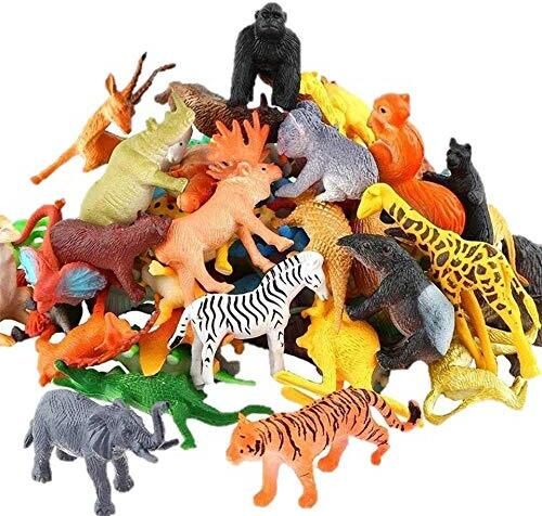 26PCS Forest Animal Toys for Kids | Wild Zoo Jungle Safari Animal Figure Playset-image-26