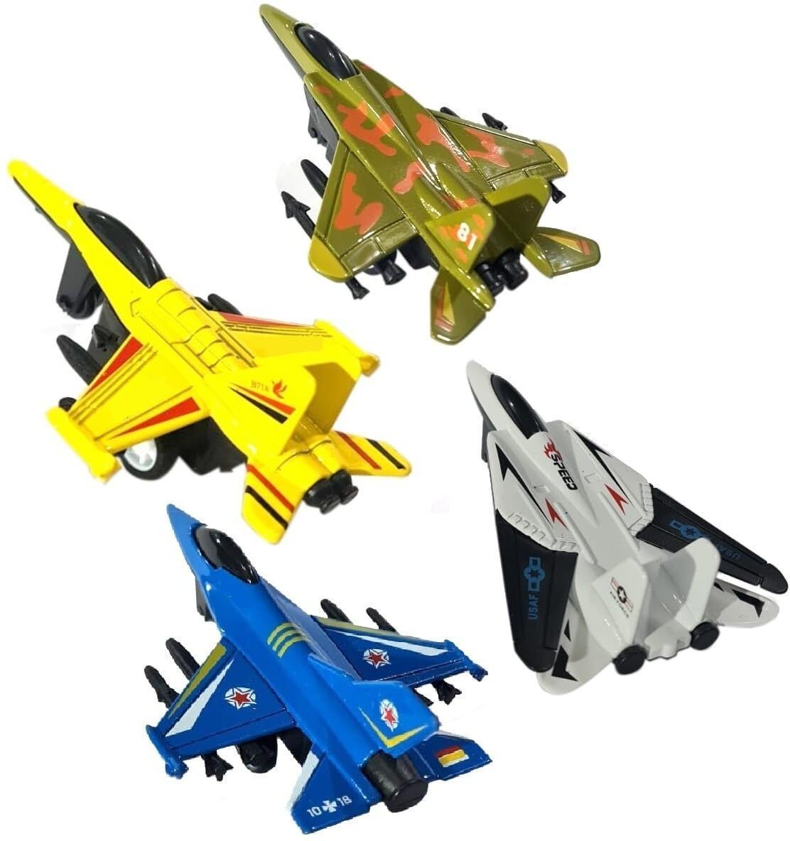 qwick click Mini Jet Plane Military Fighter Jet Pull Back Pocket Metal car Plane Toy Model-picture-10