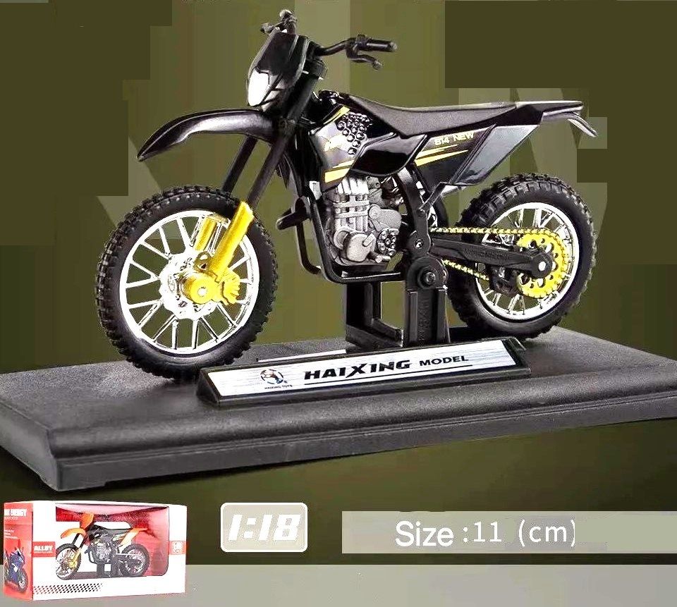 delite Super Sports Dirt Bike Racing PVC Diecast Model 11 cm. Motor Cycle No Battery-picture-15