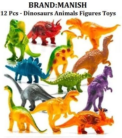 navrangi Dinosaur Toy Set of 12 Pcs - Dinosaurs Animals Figures Toys Play Set for Kids-picture-14