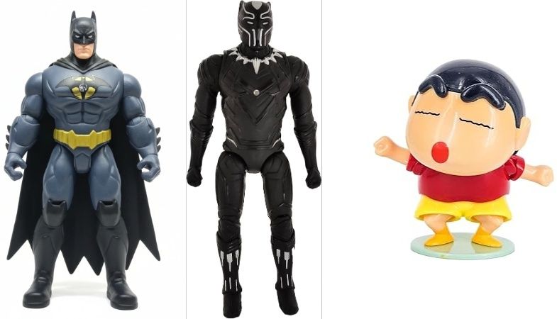 Pack Of BATMAN BLACK PANTHER & SHINCHAN Toys For 6 7 8 9 10 years olds kids boys-image-47