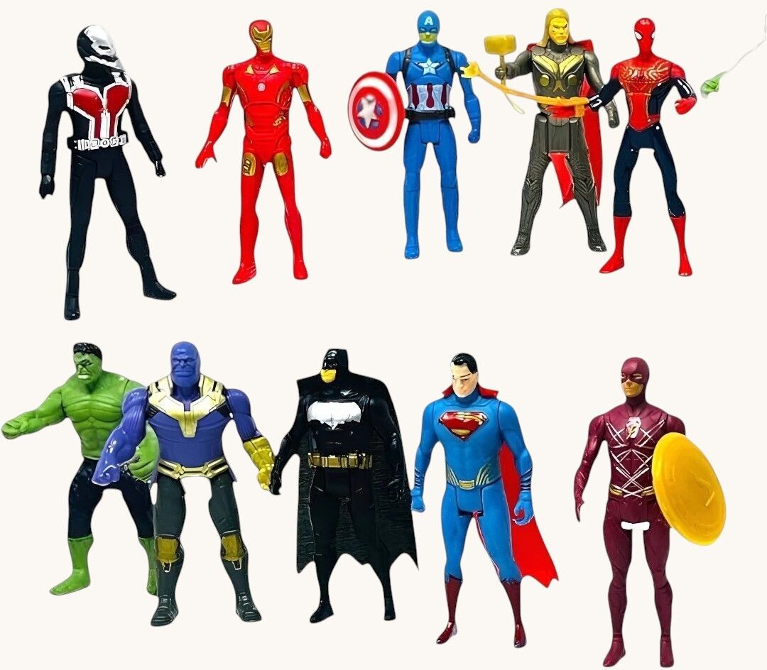 sarasi Hero Action Figure Toy For Kids, Realistic Design, 10 Pcs Set-picture-41