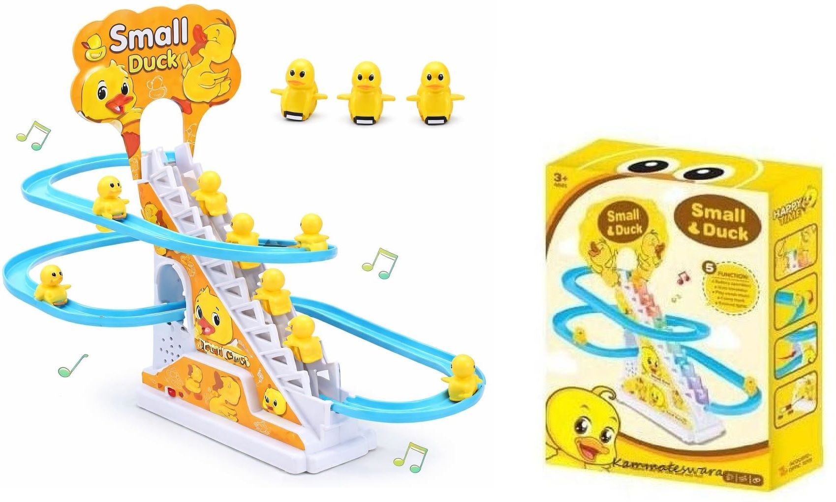 orelius fire 3 Duck Escalator Track Stair Climbing Toy |Lights & Music |-picture-46