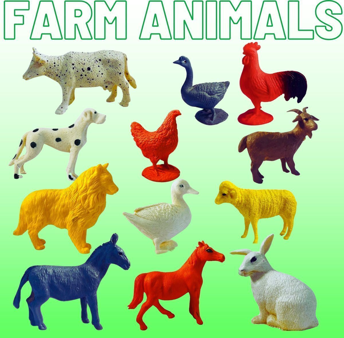 navrangi Premium Quality Farm Animal Toys for kids - Educational Toys(5-6cm Size)-picture-32