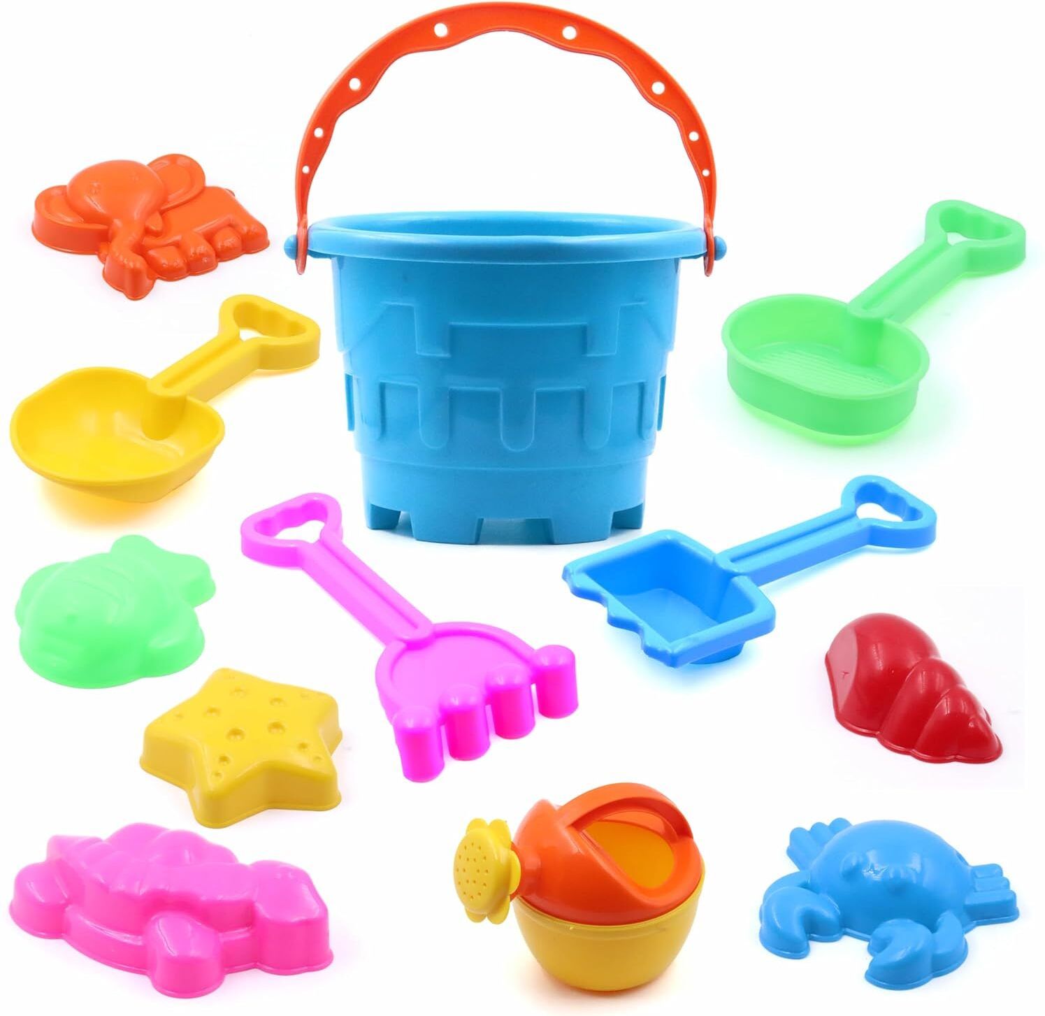 Beach Set Toy - Non-Toxic Plastic Sand Molding Kit for Kids