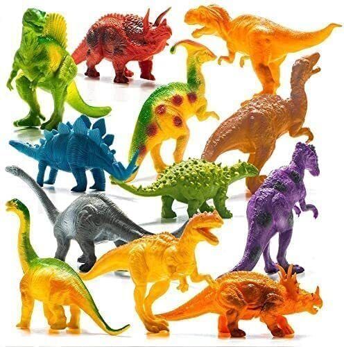2-Piece Rubber Dinosaur Figures Toy Set for Kids Safe & Non-Toxic-image-1