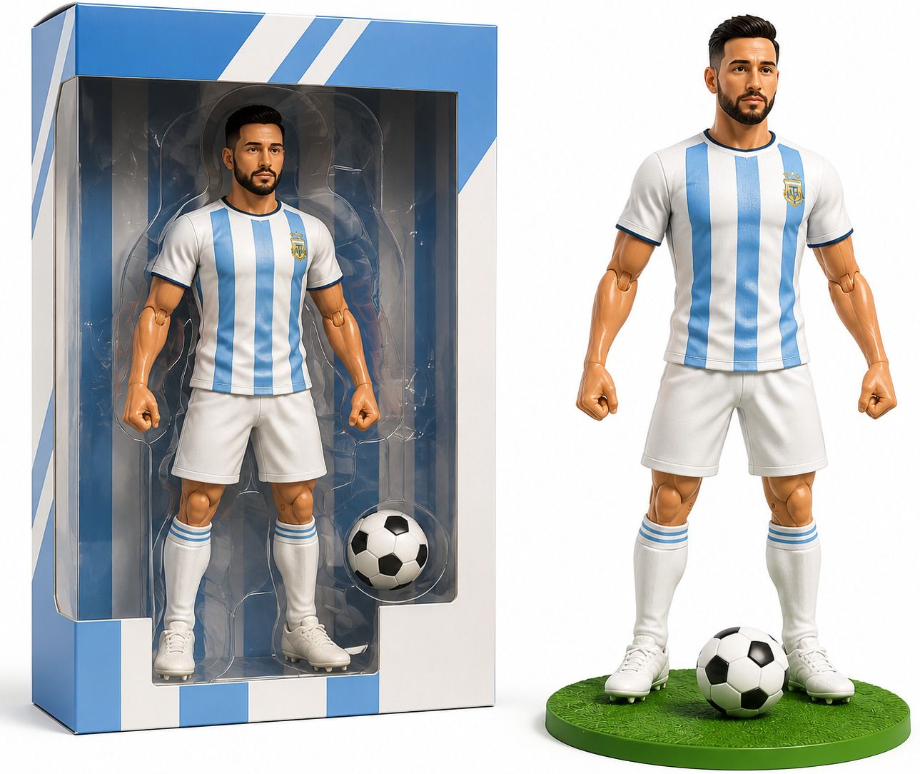 Football Star Action Figure Toy Gift Set for Kids & Soccer Fans-image-11
