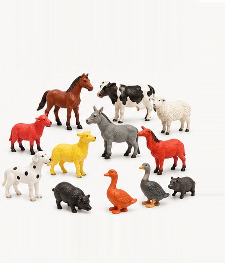 littlin 12pc Realistic Farm Animals Action Figure Toy for Kids-picture-13