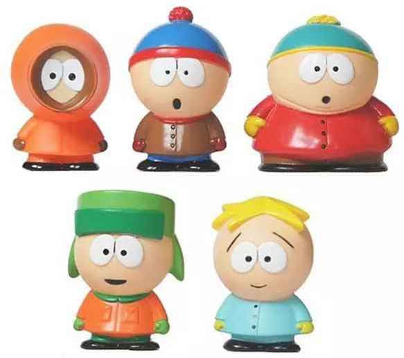 south park set of 5 action figure showpiece for office table gift