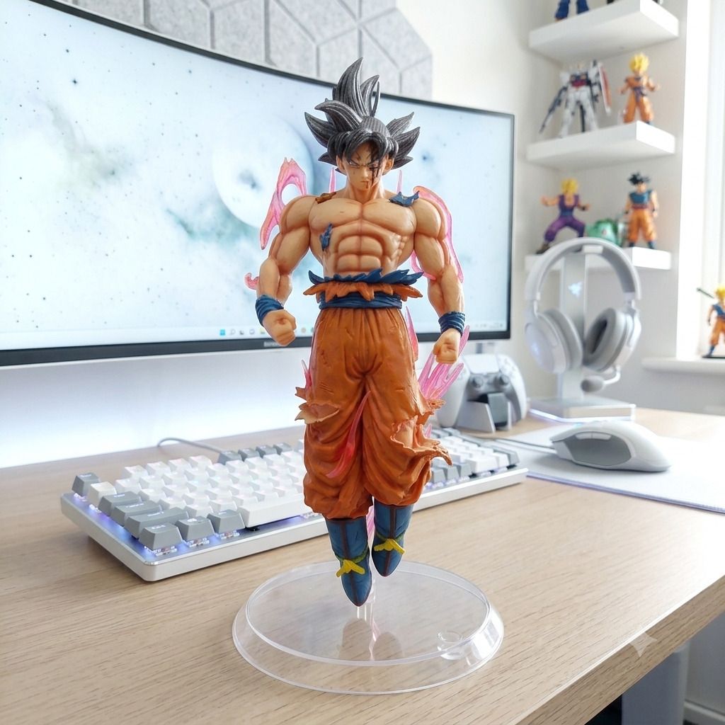 blackmoon Goku Ultra Instinct Action Figure 23CM Energy Aura Effect, Dynamic Floating Pose-picture-35