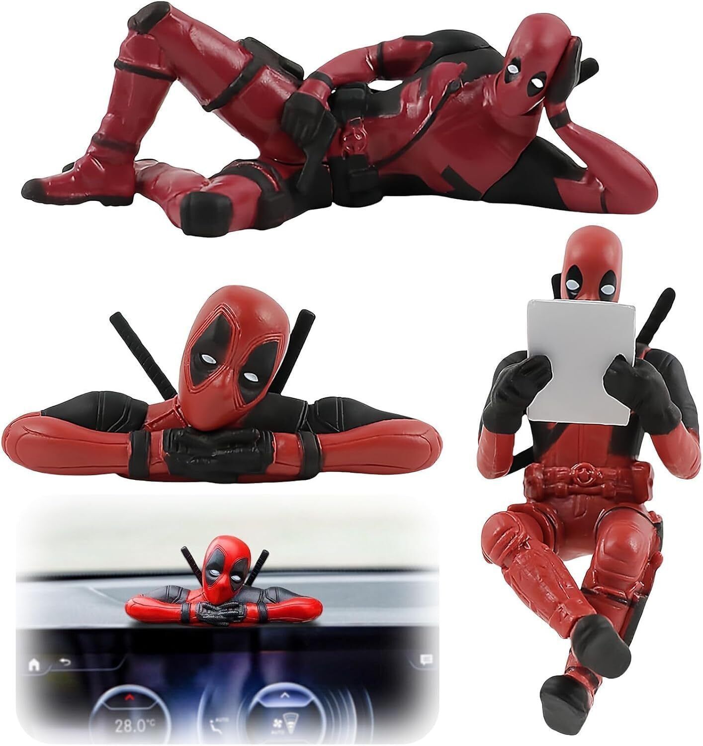 Deadpool Action Figure 3pcs Set Superhero For Car Decor Toy And for Home Decor-image-13