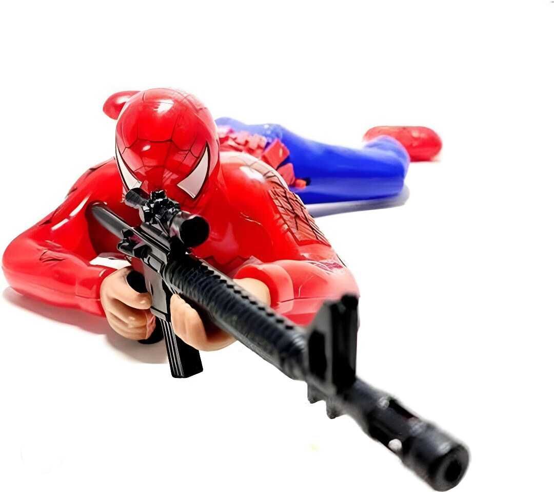 Crawling Spiderman Action Figure Toy with Music and Flashing Lights for Kids-image-26