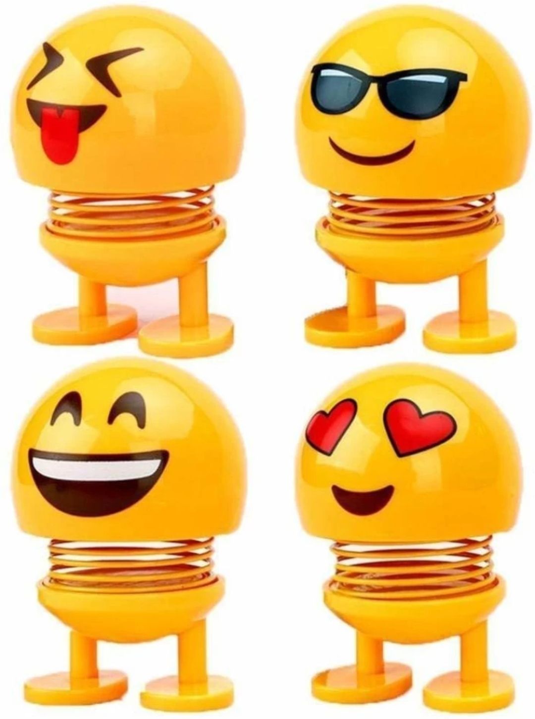 Cute Emoji Bobble Head Dolls Smiley Spring Doll, Emoticon Figure Funny-image-17