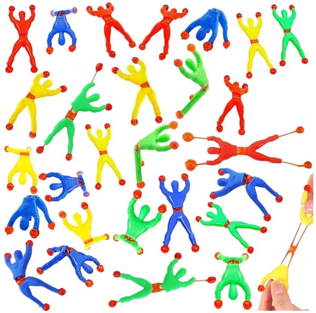 Sticky Wall Climbers Toys Pack of 20 Colorful Stretchy Men Party Favors-image-21