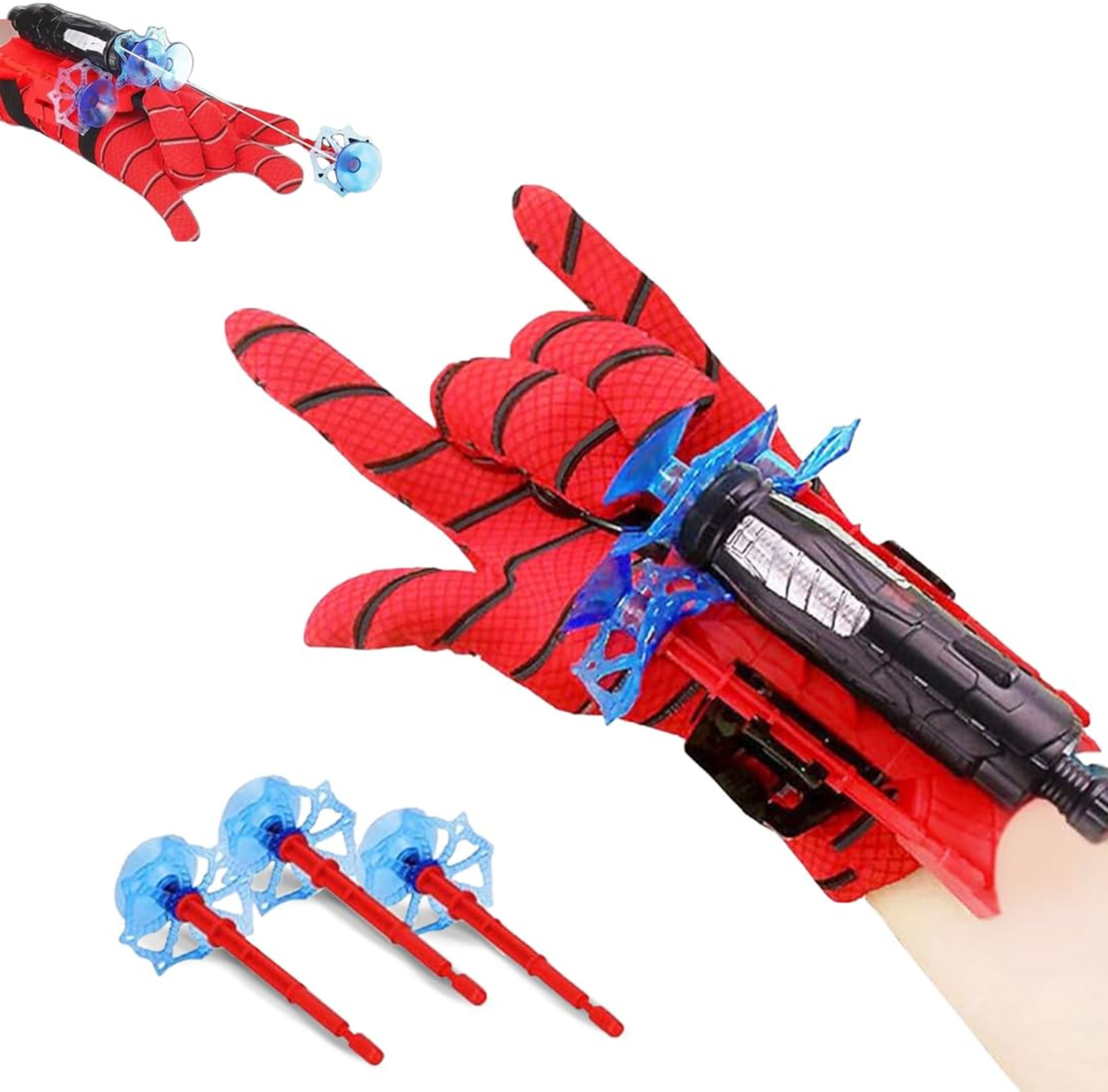 Spider Web Shooter Toys for Kids Boys Real Gadget Toys Gloves Launcher Wrist Toy
