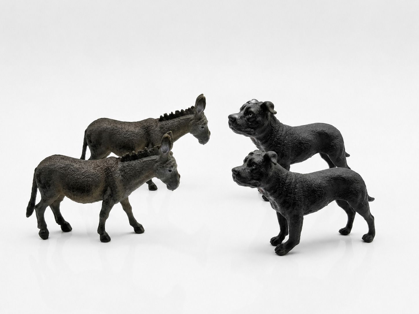 Animal Realistic Figure Pack Of Three (2 Donkey and 2 Dog)-image-20