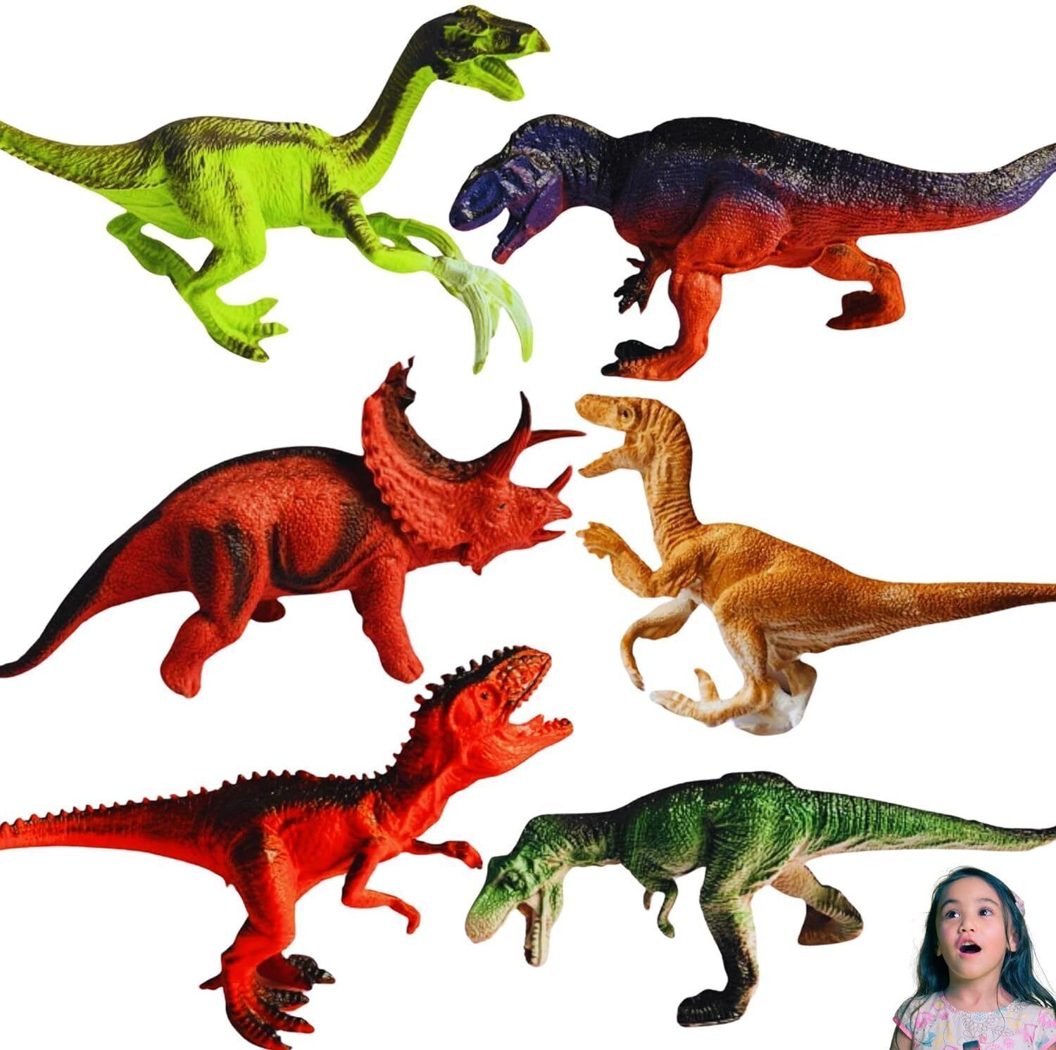 navrangi Jurassic World Dinosaur Animal Toys for Kids 6PCs Big Size Dino Animal Toys-picture-19