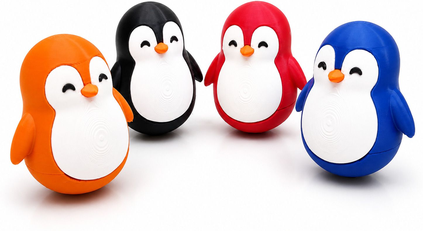 aindiancart Penguin Self-Righting Wobble Toy Pack of 4-picture-47