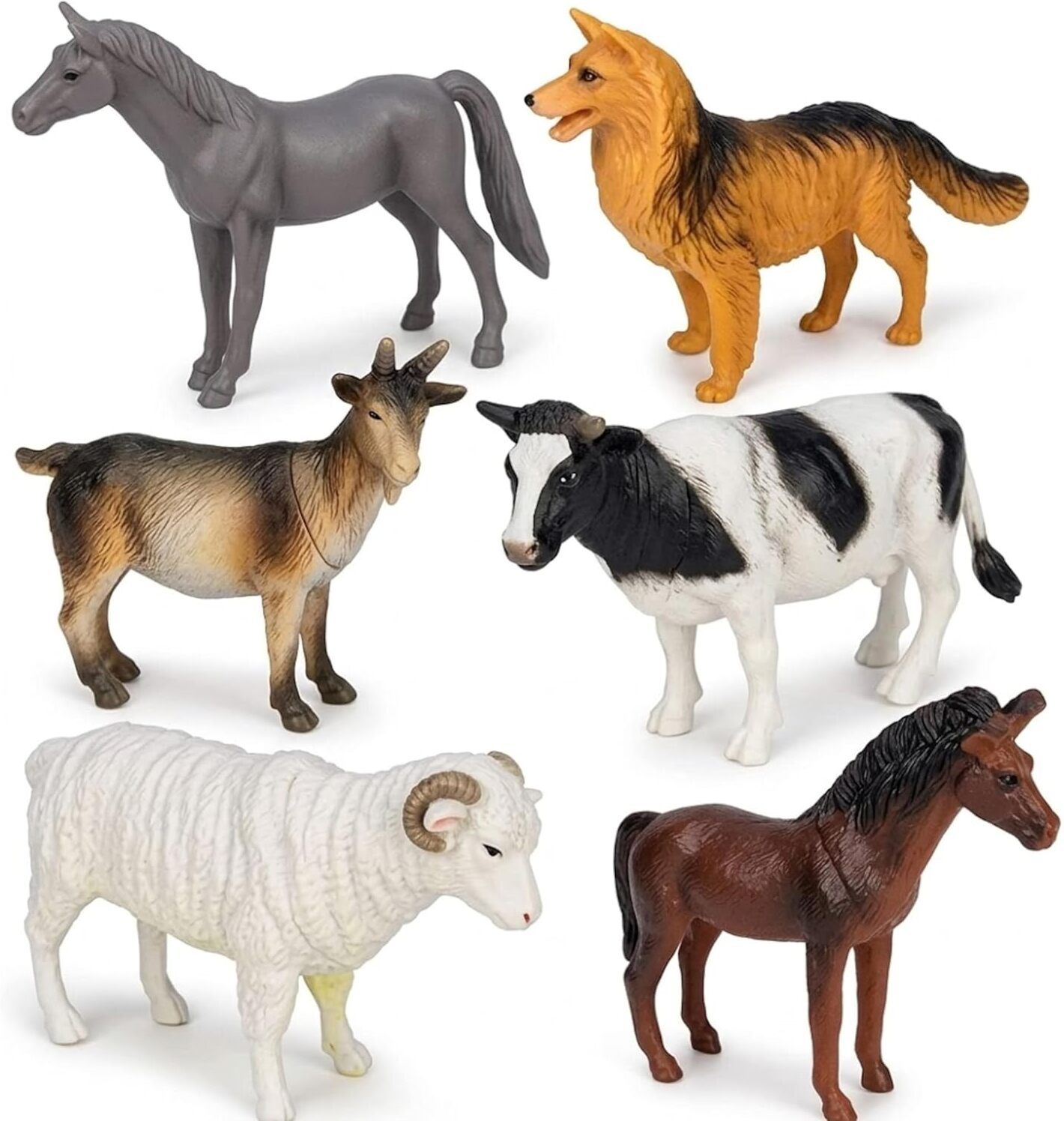 Realistic Farm Animal Toy Set 8PC for Kids Horse, Sheep, Cow, Fox Birthday Gift-image-39