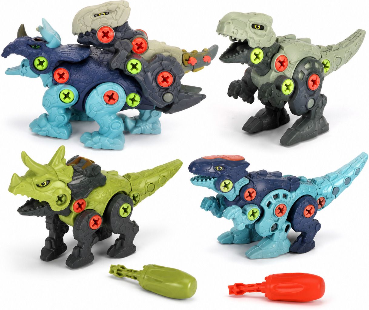 sajaa DIY Take Apart Dinosaur Toy Set of 4 with 2 Screwdrivers-picture-19