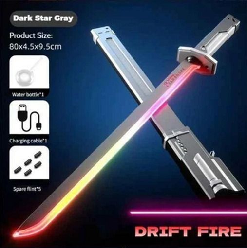 halo nation LED Sword- Sparking Lightsaber Flashing Light Smoke Effects Maces & Swords Ty-picture-21