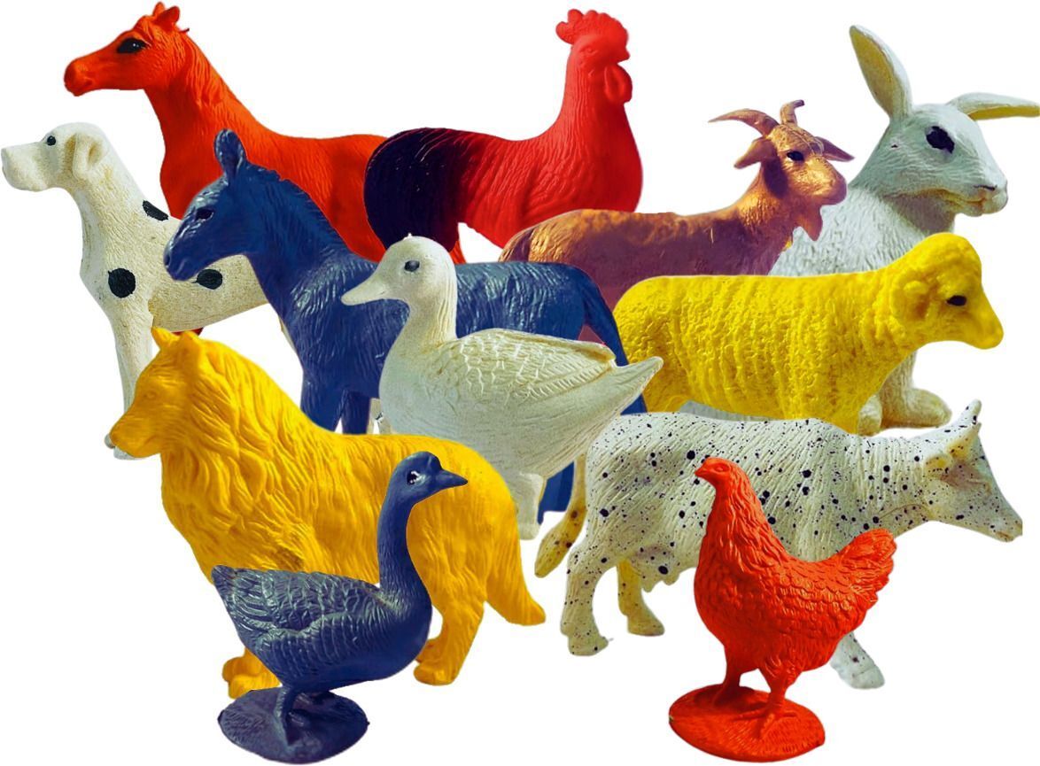 navrangi Realistic 12 Animal Figure Playing Set Toys for Kids trending rubber animal toys-picture-28