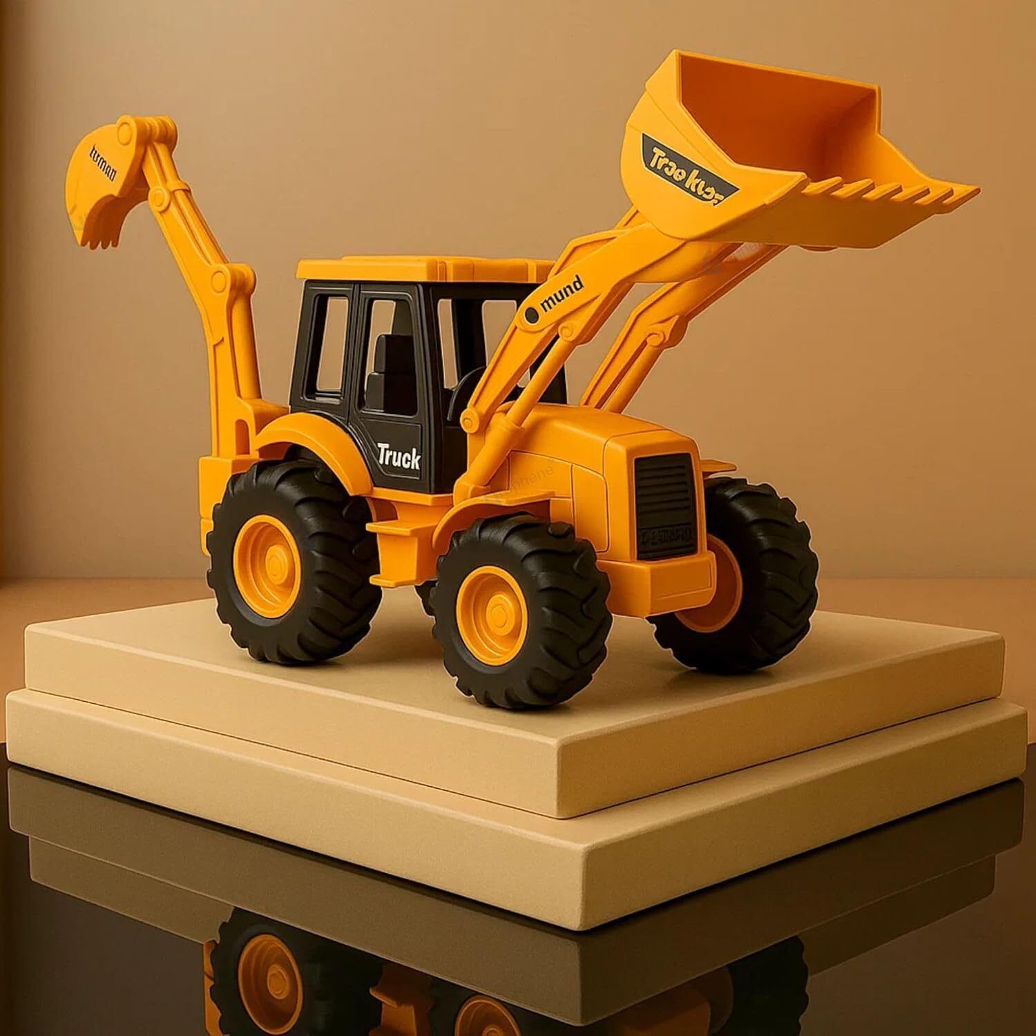 mmk Plastic Construction Realistic Engineer Vehicle Pushdozer Excavator Toy-picture-16
