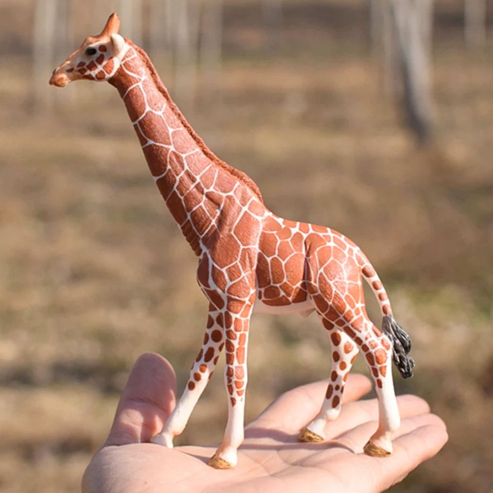 Giraffe toy Height-14cm Giraffe action figure toy Forest Animal toys | Girff-image-45