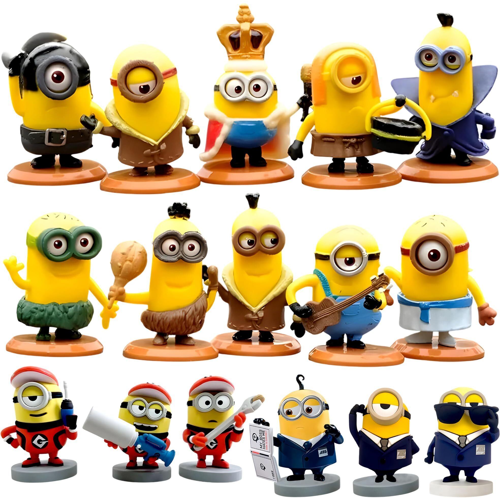 Set of 16 Minions Mini Action Figure Set Minion Decoration Merchandise Toy-image-7