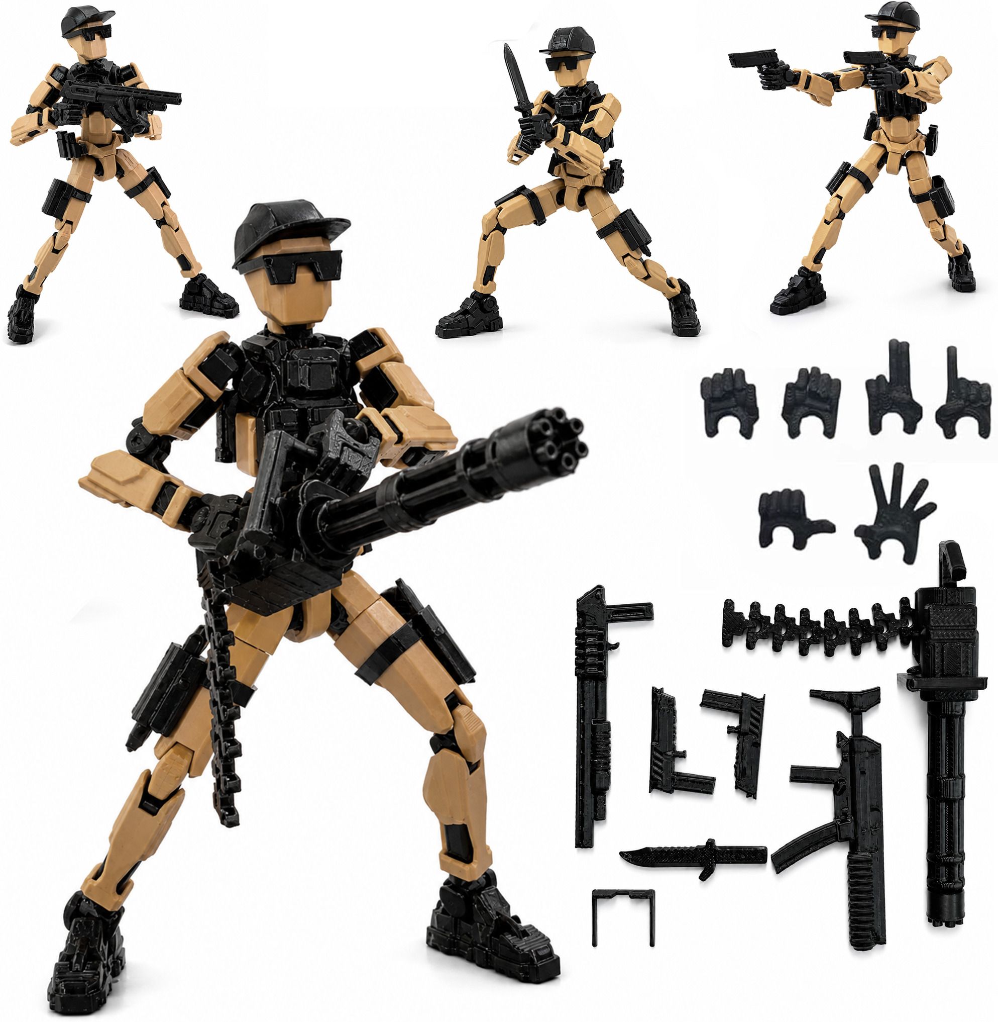bhootia Tactical Soldier Dummy 13 Robot Action Figure, 5.25 Inch-picture-11