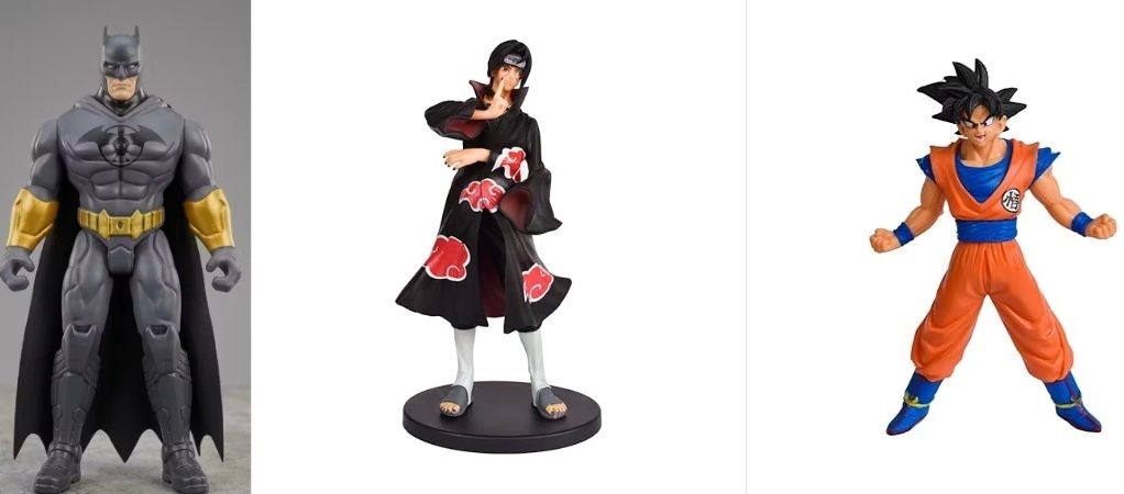 Pack Of BATMAN NARUTO ITACHI & DBZ Statue best For Showcase Use-image-31