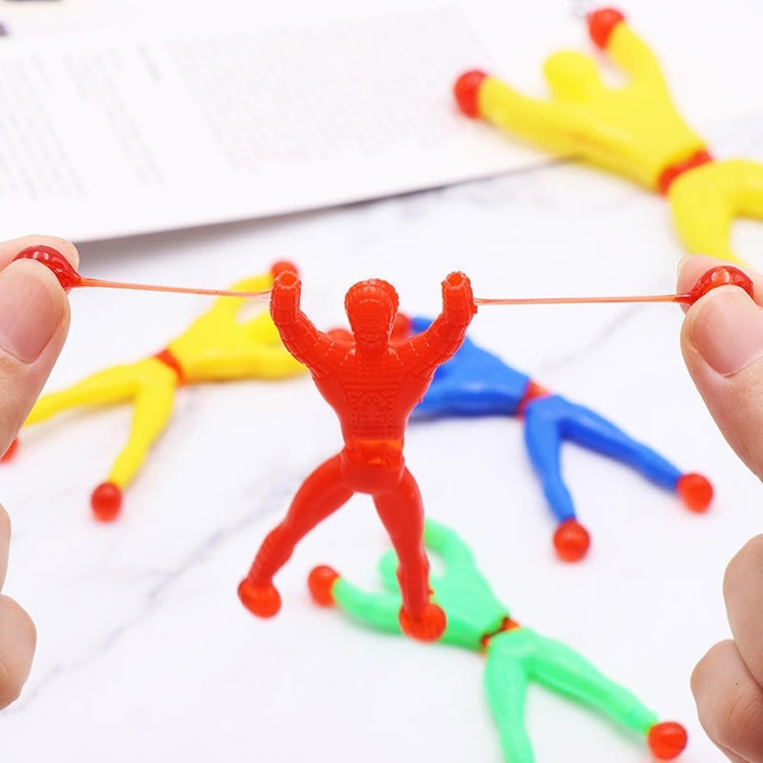 velmi Stretchy Sticky Wall Climbing Figures Pack of 5, Kids Fun Toy Set-picture-25
