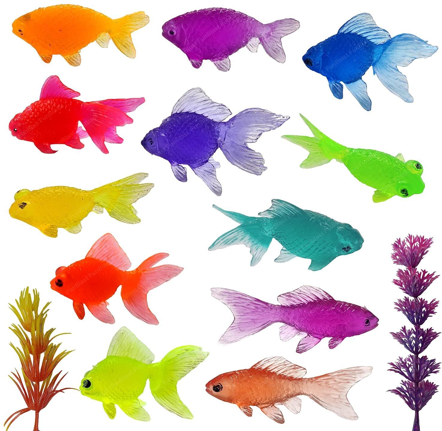 Little Cute Fish Toys – Pack of 12 Pcs Aquatic Sea Animal Toy for Kids