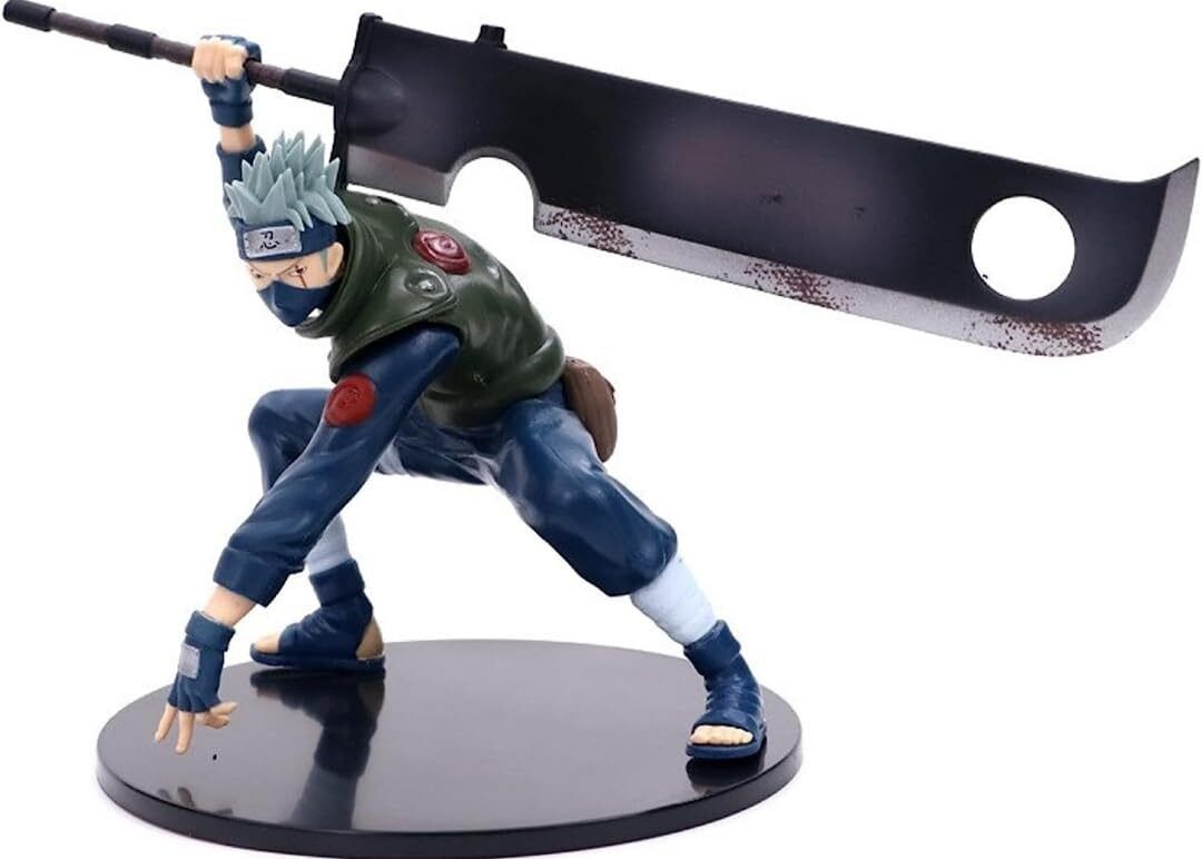 Anime Kakashi Naruto Action Figure 18 cm Angry Car Dashboard Office Table Toy-image-48