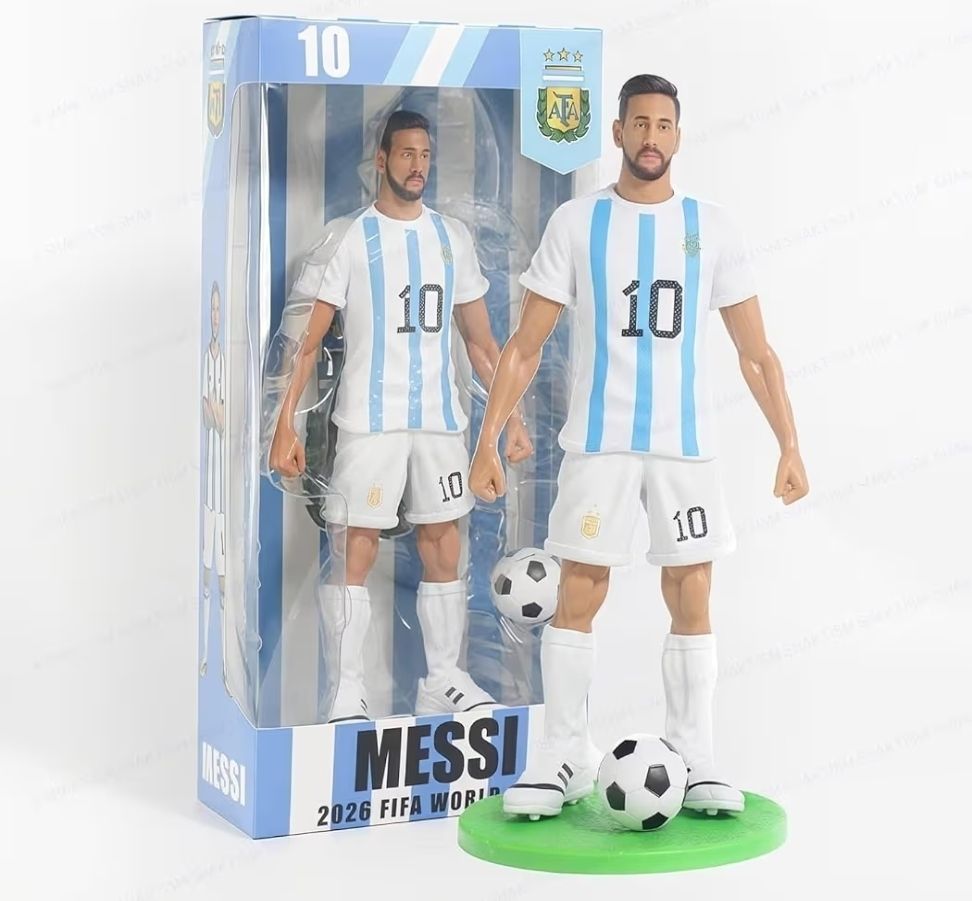 tds Messi 22CM Football Action Figure with Ball-picture-36