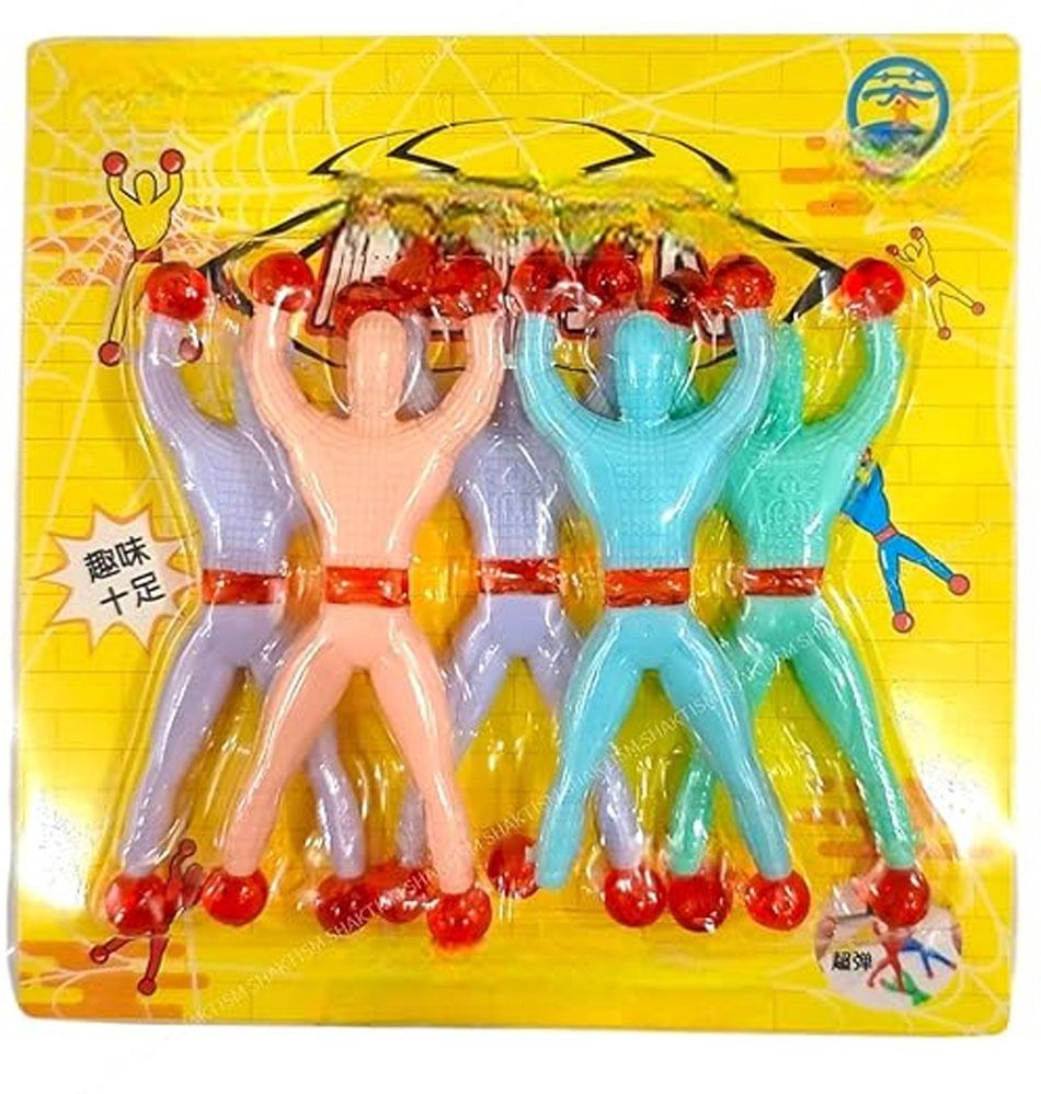 jaaro Wall Climbing Sticky Man Toy Set, 5 Pcs Throwing Climber Figures for Kids-picture-36