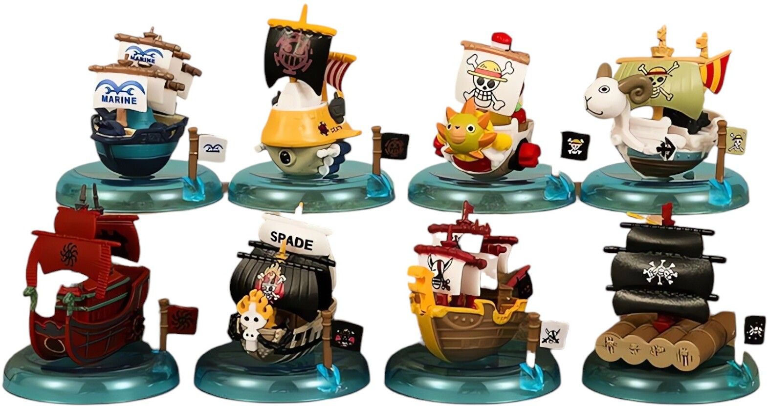 rvm toys One Piece Ship Boat Action Figure Set Thousand Sunny PVC Figurine Model-picture-49