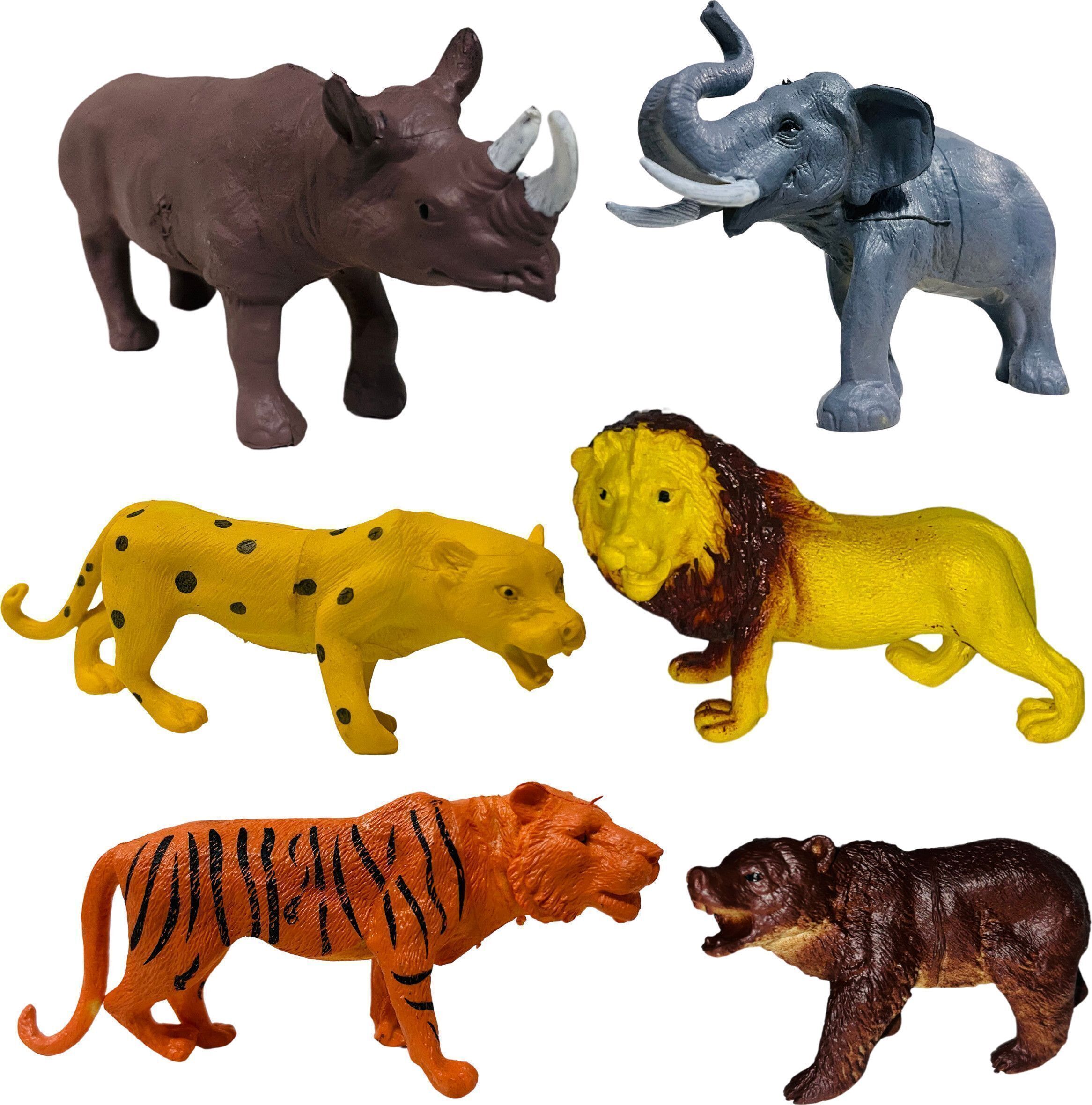 navrangi Big Size Wild Animals Toy Set for Kids |Realistic Wildlife Figures for Fun-picture-16