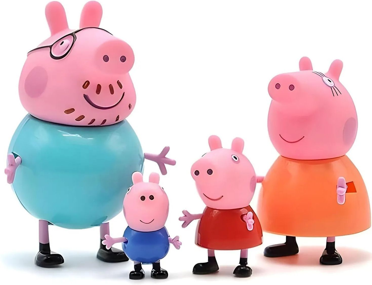 giftsrus Peppa Pig Family Toy Set-4 Pcs Peppa, George, Mummy Pig and Daddy Pig-picture-11